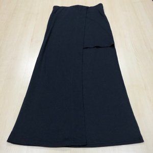 Venus Asymmetrical Long Black Skirt